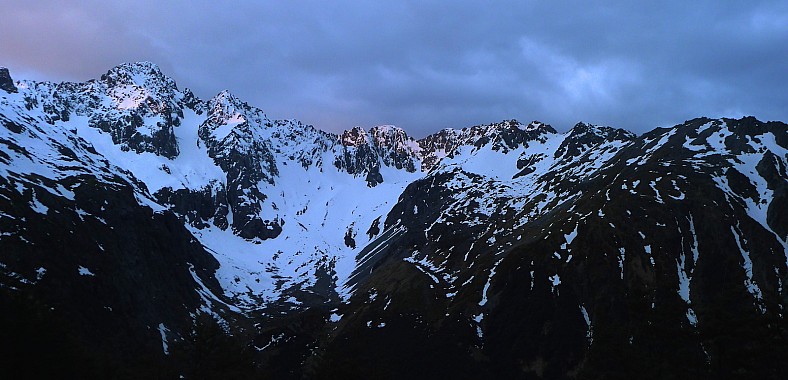 Evening view from Cupola Hut 