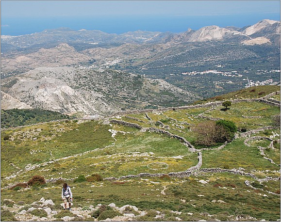 Trish Gardiner-Smith climbing up Mt. Zeus. Photo: PETER SMITH