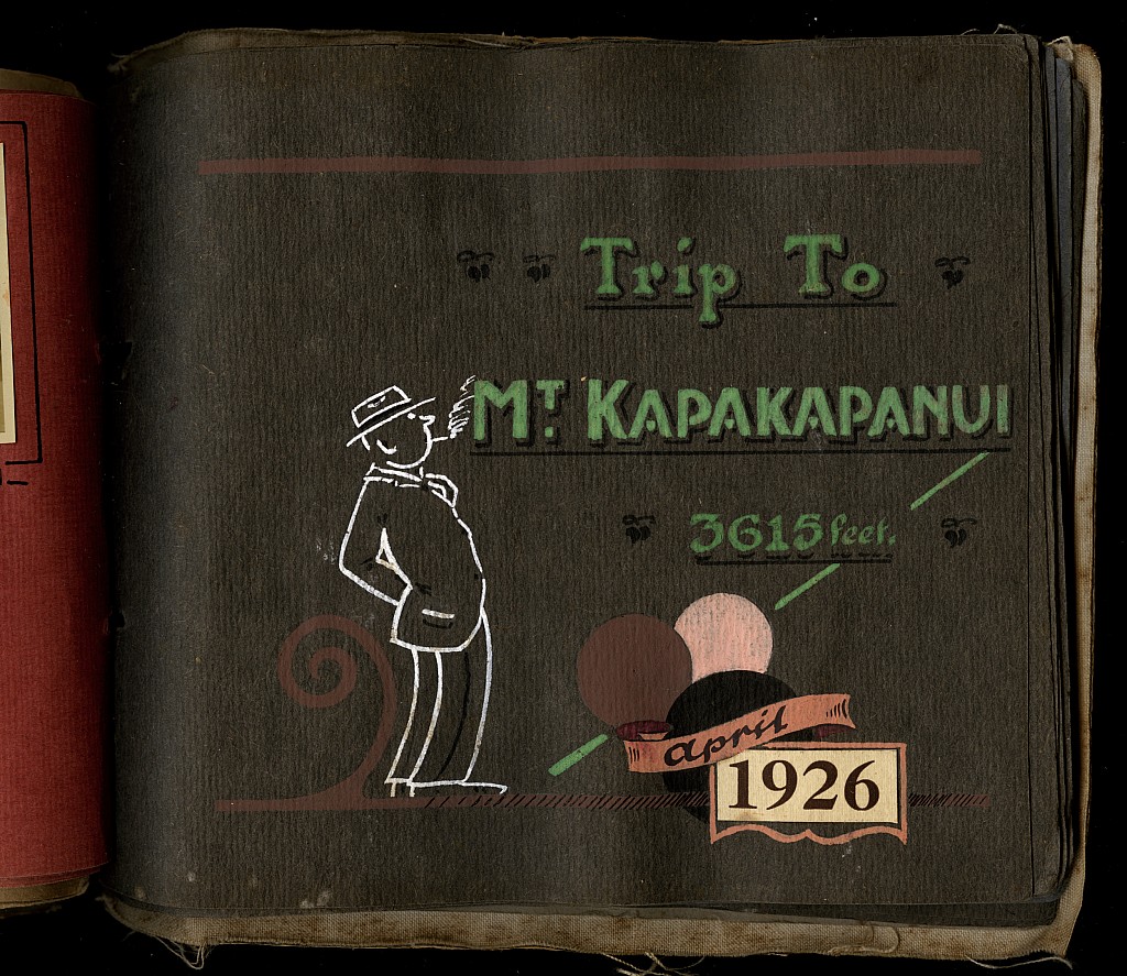 click on the photo to download the original image

1926-04 ttc739 Trip to Mt Kapakapanui Title page